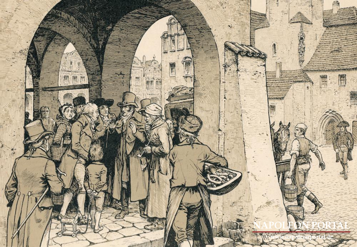 1806 - Von der Leipziger Messe zurückkehrende Kaufleute verbreiten die Schreckensnachrichten von Jena und Auerstedt.