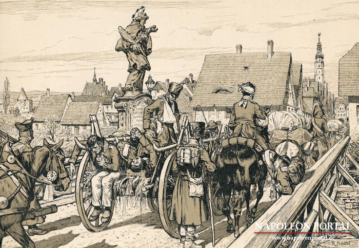 1813 - Die Verwundeten von Groß-Görschen.